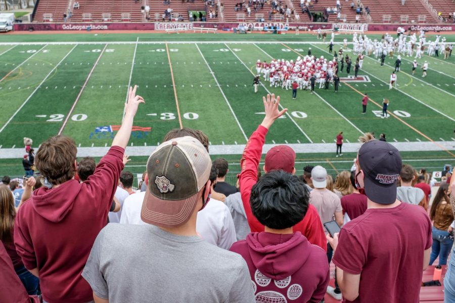 As a result of the pandemic and the postponement of last year's matchup, this year marks the first time that Lafayette and Lehigh will play twice in one year. (Photo by Caroline Burns '22)