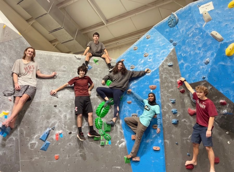 Six+members+of+the+Lafayette+rock+climbing+team+attended+the+Gravity+Vault+Radnor+competition+last+Saturday%2C+where+they+had+three+hours+to+complete+as+many+climbs+as+possible.+%28Photo+courtesy+of+Tessa+Landon+22%29