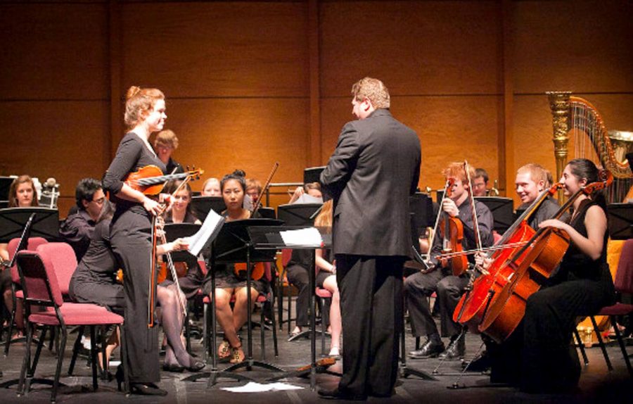 Lewis Baratz guided the Chamber Orchestra in their long-awaited return to in-person performances with a passion for live music and a wide array of musical influences. (Photo courtesy of Lafayette College)