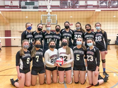 The Lafayette club volleyball team placed second last weekend at their home competition, which was just one of three of their successful outings this season. (Photo courtesy of Nina Curko 22)
