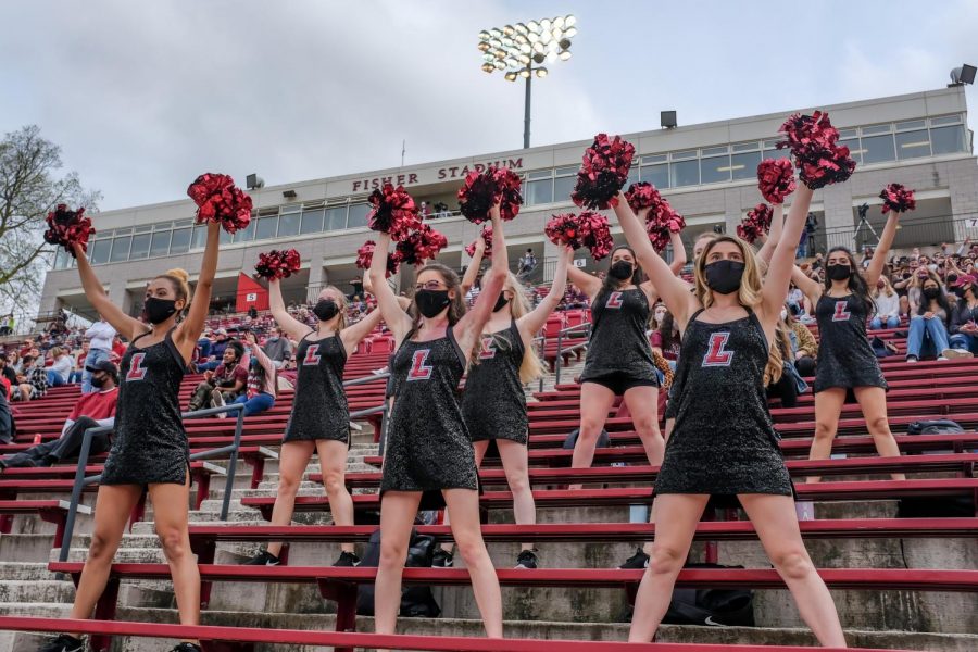 The Lafayette Dance Team worked this semester to up their performance, which included dancing at additional basketball games this fall season. (Photo courtesy of Caroline Burns 22)