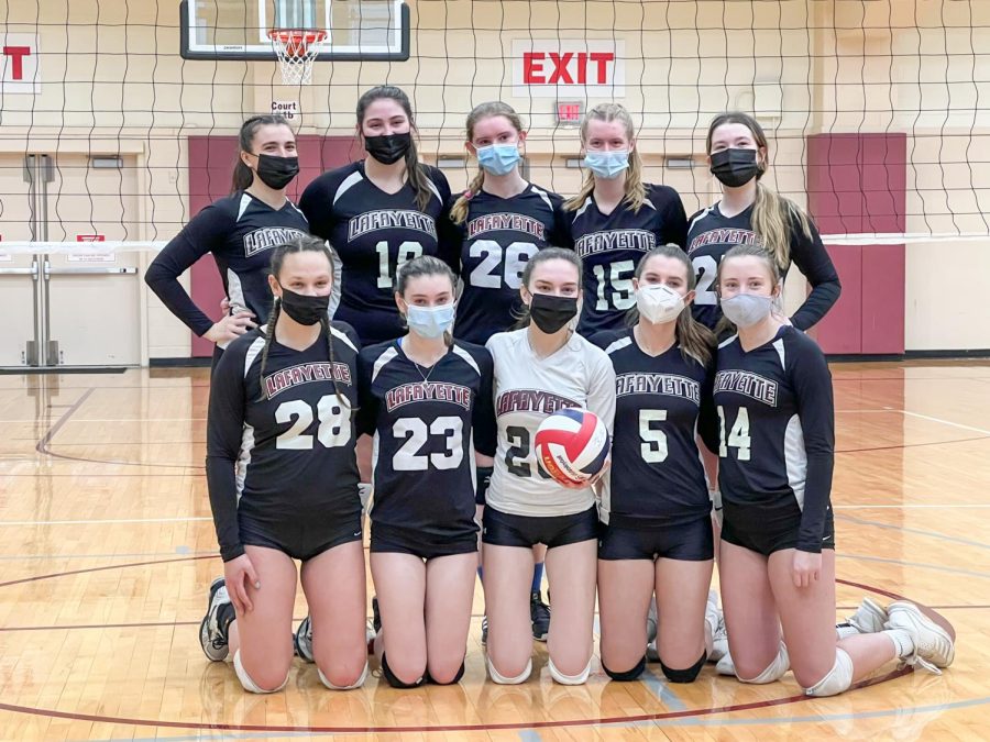 The Lafayette club volleyball team looks toward next tournament against Bloomsburg after coming in second place at home-hosted tournament. (Photo courtesy of Becca Abel '22)