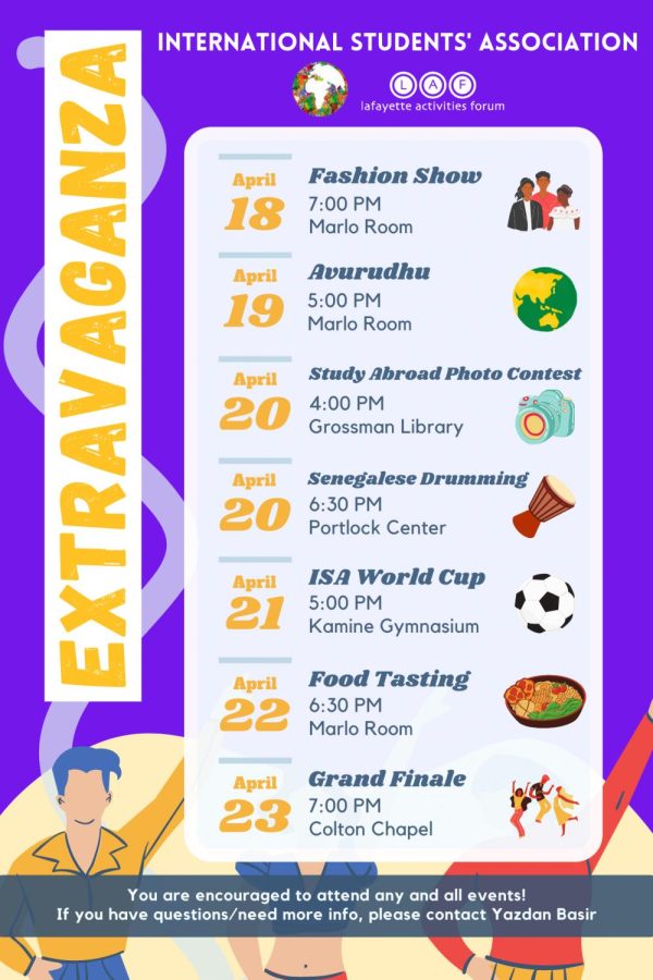 ISA Extravaganza will run from April 18 to April 23, featuring events that range from a fashion show to a soccer game. (Photo courtesy of Yazdan Basir '23)
