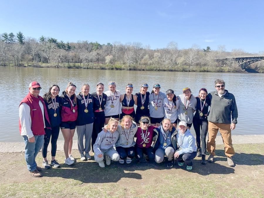 The crew team took home four gold medals at the Memorial Murphy Cup Regatta last weekend. (Photo courtesy of Assistant Coach Derek Richmond)