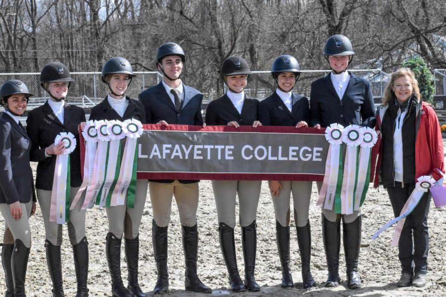 The Equestrian team took home eight impressive finishes at the zones competition last week. (Photo courtesy of Maggie Sigmond-Warner '23)