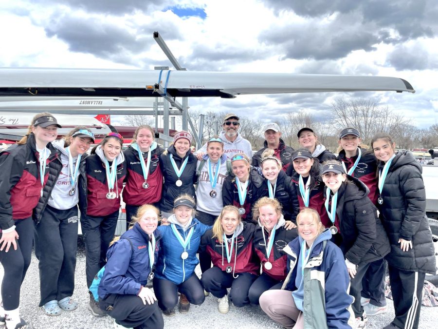 Crew brought home impressive finishes in the Knecht Cup Regatta despite competing against multiple division I programs. (Photo courtesy of Assistant Coach Derrick Richmond)