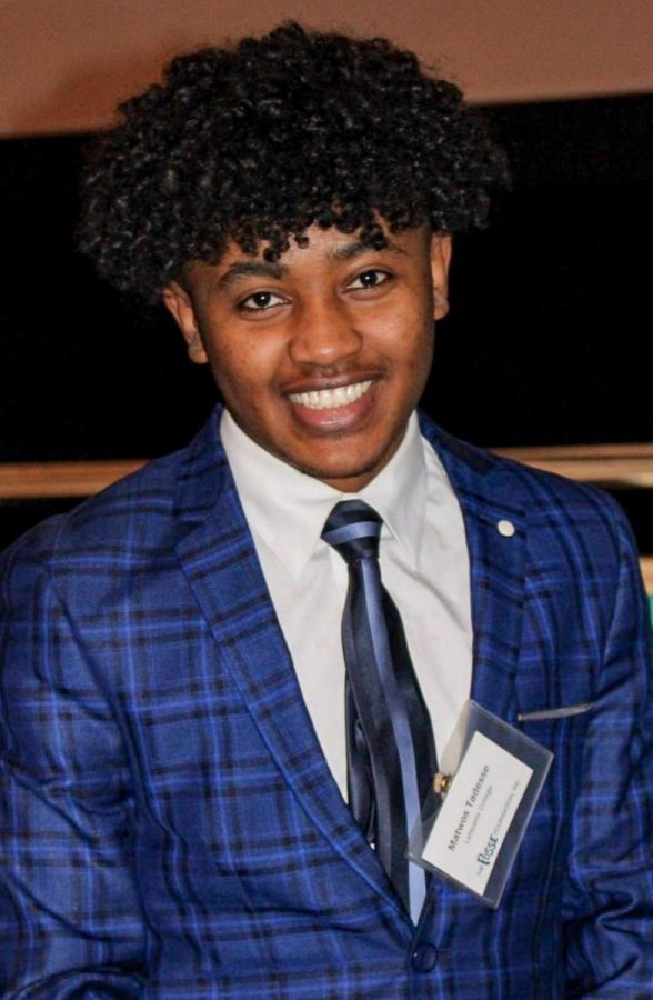 Matwos Tadesse '24 will serve as Student Government president for the fall semester. (Photo courtesy Matwos Tadesse '24)