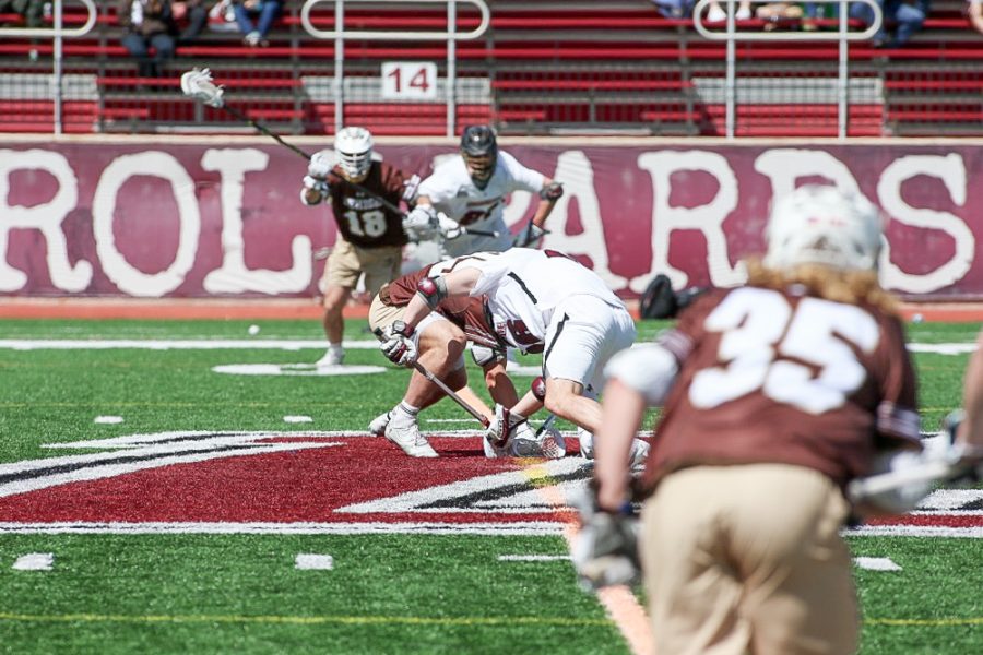 Lafayette faces off against rival Lehigh in a loss that came down to a numbers game. (Photo courtesy of GoLeopards.com)