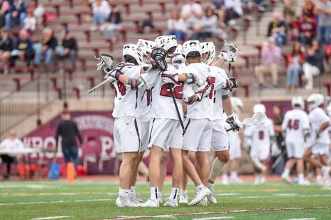 The mens lacrosse team found sustained success this season after undergoing a multi-year rebuild, giving hope for the future. (Photo courtesy of GoLeopards)