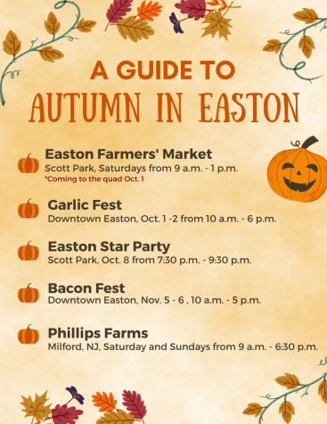 There are a multitude of events happening in Easton and beyond that will allow you to enjoy fall festivities. (Graphic by Bernadette Russo 24 for The Lafayette)
