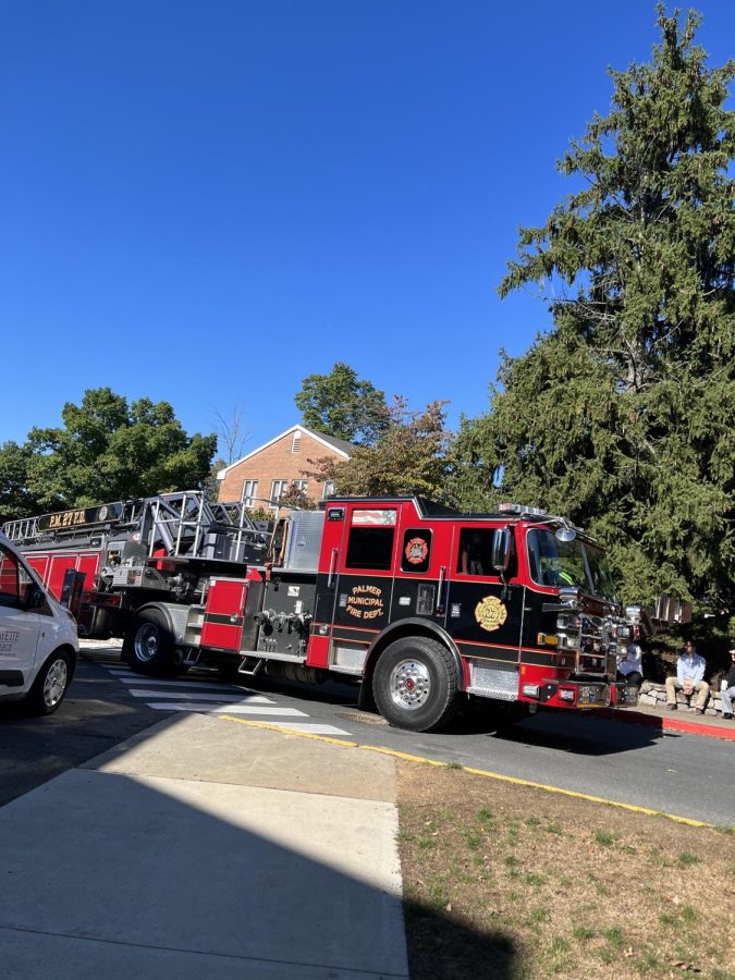 Local fire crews arrived to contain the situation.
(Photo courtesy of Rebekah Lazar 26)