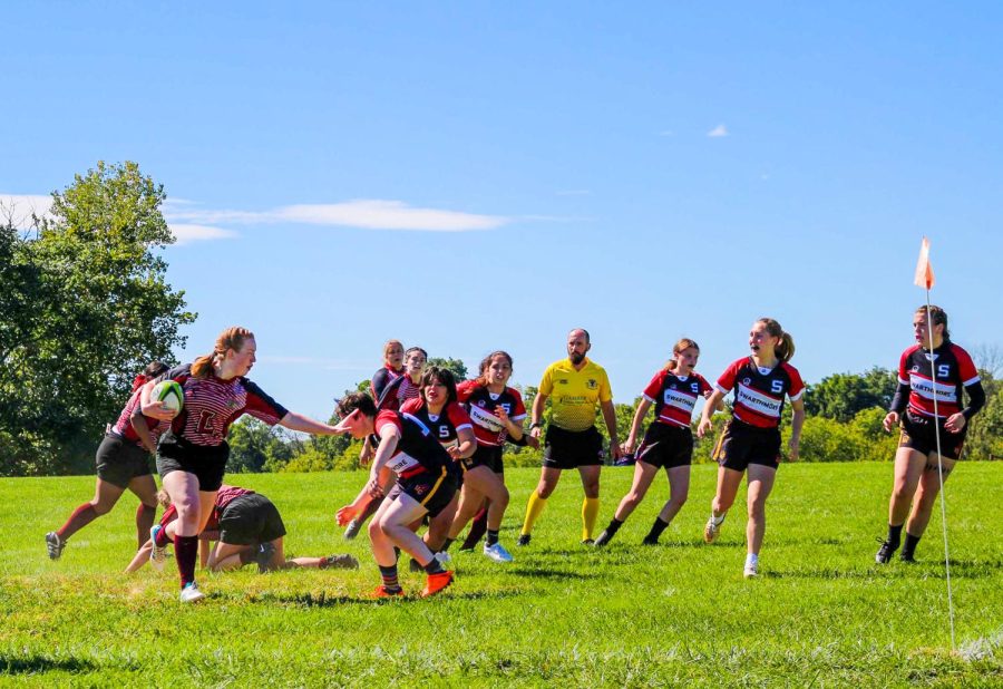 The Lafayette Womens Club Rugby team aims to teach new members about the sport while fostering an inclusive environment.  