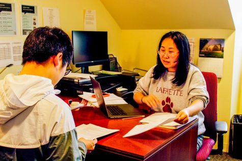 The English for Academic Purposes (EAP) Center on the third floor of Scott Hall provides resources and assistance to students who are learning English.