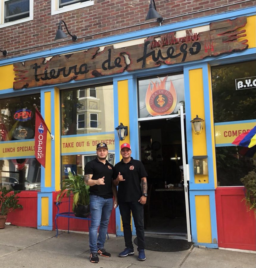 New owner Martin Ramirez with employee Brian Cortes. Ramirez took over as Tierra De Fuego's owner just last week. (Photo courtesy of Brian Cortes)
