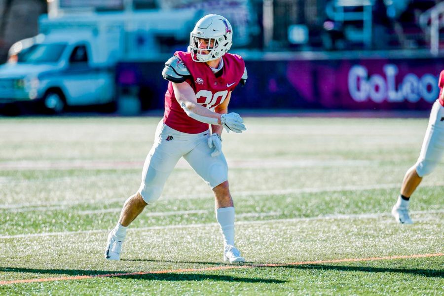 Senior wide receiver Joe Gillette is now catching passes and running routes for the Leopards once again after beating cancer. 
(Photo courtesy of GoLeopards)