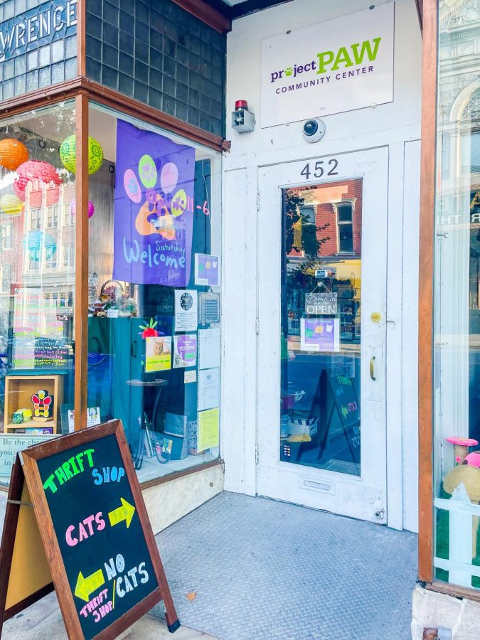 Project Paw is more than just a cat cafe; its also a consignment shop and community outreach center.