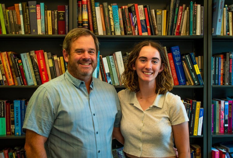 Professor Josh Sanborn and Grace Sanborn '25 are just one professor-parent,  student-child duo at Lafayette.