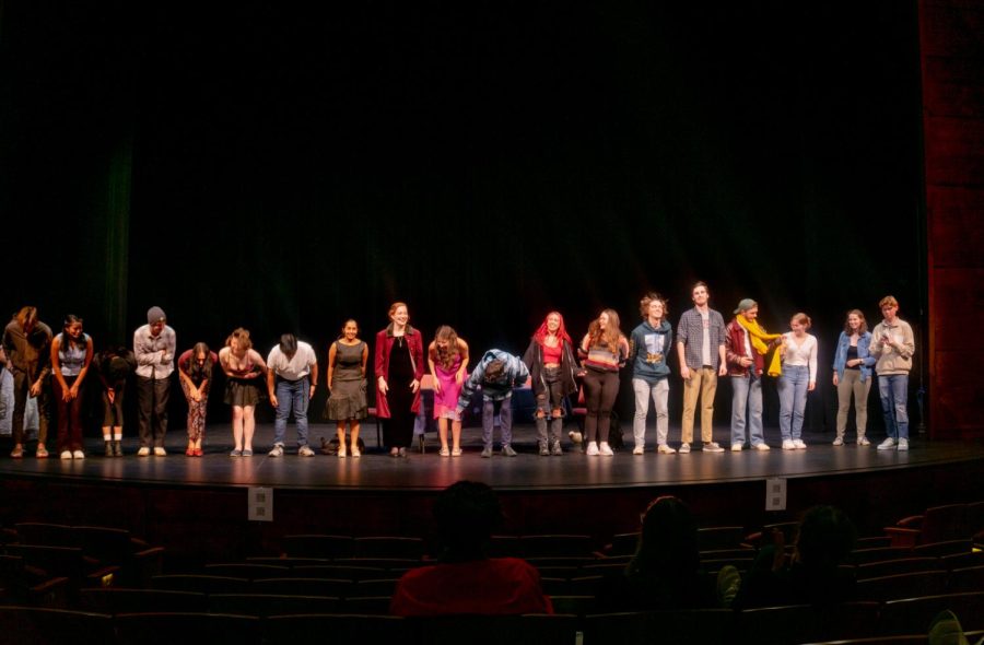 Three groups of seven students put their acting and writing skills to the test to put together a play in 24 hours. 
