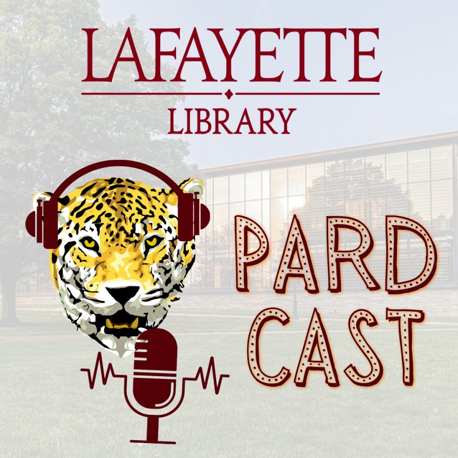 The first episode of PardCast discussed the colleges plans for celebrating Banned Books Week. (Graphic courtesy of Nora Zimmerman)