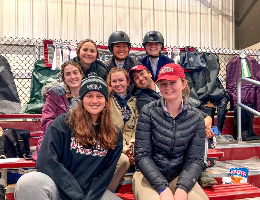 The equestrian team had several riders place at its final show of the semester. (Photo courtesy of Emma Sylvester 25)
