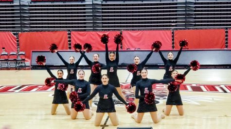 The dance team performed two routines for friends and family ahead of nationals. (Photo courtesy of Jenna Tempkin 24)
