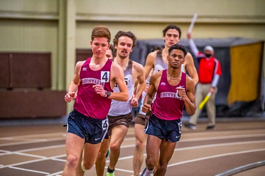 Track and field had several strong finishes on Friday in Staten Island before competing in Bethlehem on Saturday. (Photo courtesy of GoLeopards)