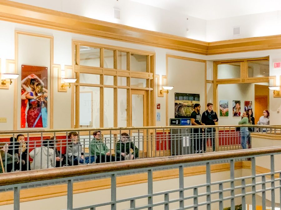 Students in Upper Farinon during the lockdown were not allowed into the dining hall.