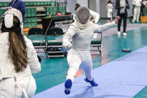 Fencing now looks forward to hosting regionals after competing in the MACFA tournament. (Photo courtesy of GoLeopards)