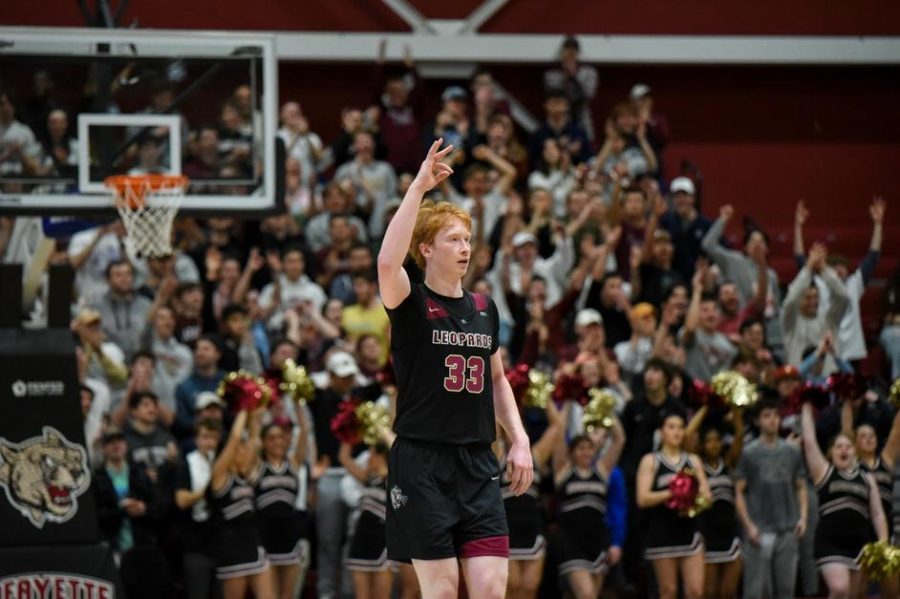 Senior captain Leo OBoyle, who scored his 1,000th career point against American on Sunday, will be key for the Leopards against Colgate. (Photo courtesy of GoLeopards)