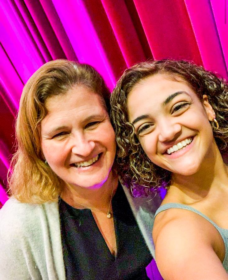 Laurie Hernandez gave mental health advice to the class of 2023. (Photo courtesy of @presidenthurd on Instagram)