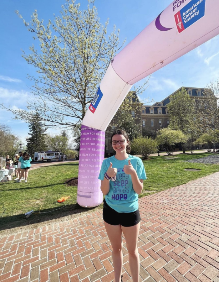 Ricki Blaustein ‘25 used her fundraising experience to help improve this years Relay for Life. (Photo courtesy of @piphilafayette on Instagram)