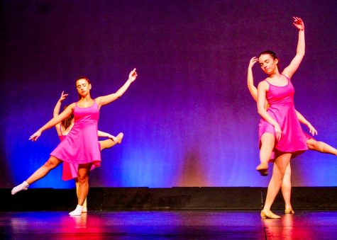 Members of the dance company perform a lyrical routine. (Photo courtesy of Ricki Blaustein 25)