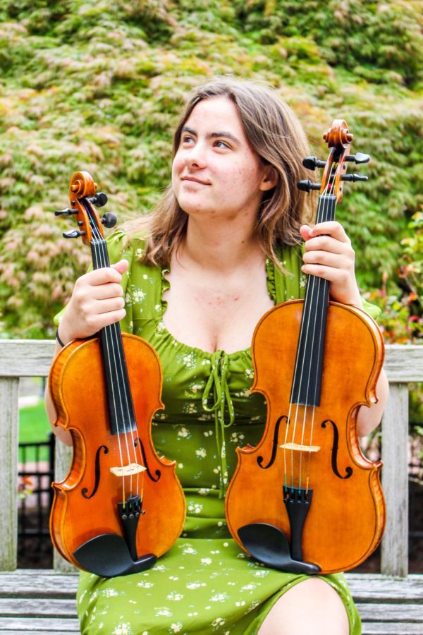 Maria Soukup 26 is trained in playing classical music on the violin. (Photo courtesy of Rae Shepard 26)