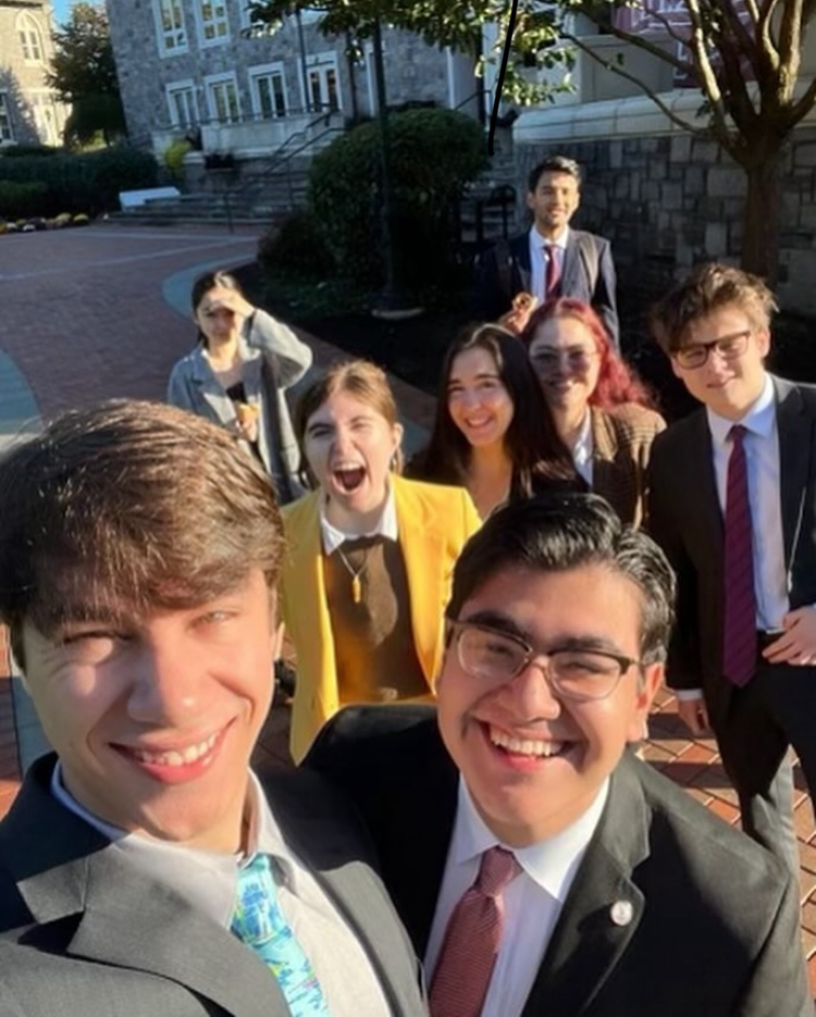 The OchoIE tournament featured performances by mostly novice members of the forensics team. (Photo courtesy of @lafayetteforensics on Instagram)