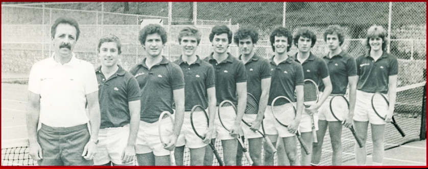 The 1983 mens tennis team will be inducted into the Hall of Fame for its undefeated run. (Photo courtesy of GoLeopards)