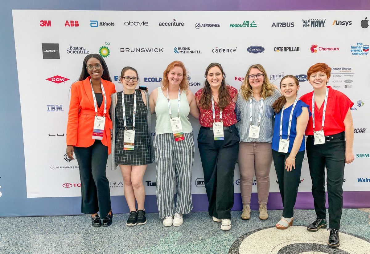 The conference helped students connect to over 100 engineering companies. (Photo courtesy of Emily Mastroly 25)