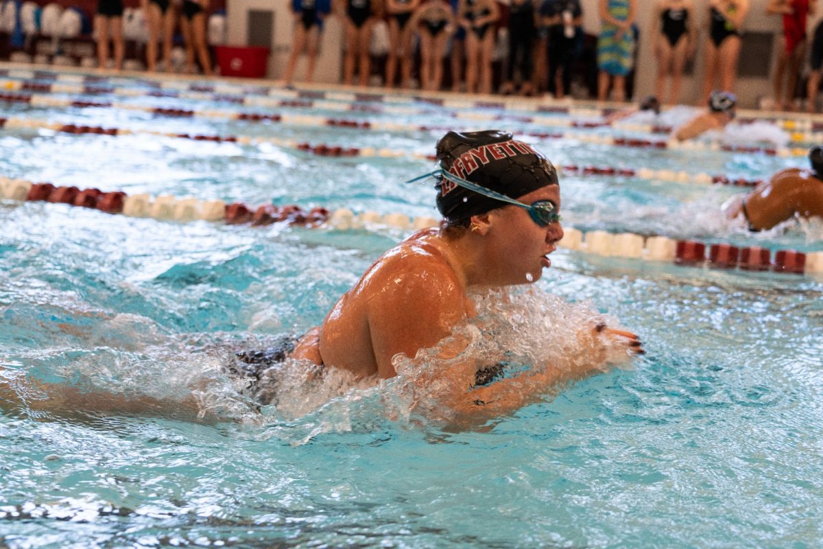 The swimming and diving team held its first home meet against Colgate last weekend. (Photo courtesy of GoLeopards)