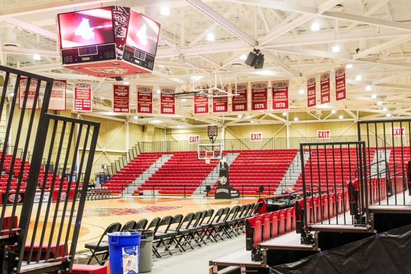 Kirby Sports Center, the home of Lafayettes basketball teams, will be transformed into a debate stage come September. 