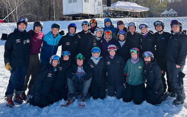 The ski and snowboard team celebrated a nationals appearance in Lake Placid, New York last week. (Photo courtesy of @lafskiandboard on Instagram)