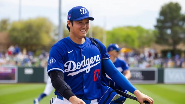Pitcher Shohei Ohtanis trade to the Los Angeles Dodgers was one of the biggest trades of the off-season. (Photo courtesy of USA TODAY Sports)