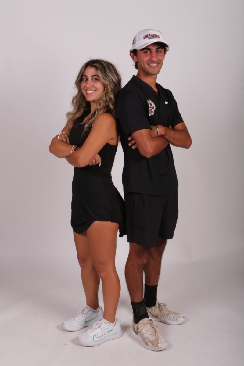 Arman and Hanna Ganchi both play first singles for the Leopards. (Photo courtesy of Arman Ganchi)