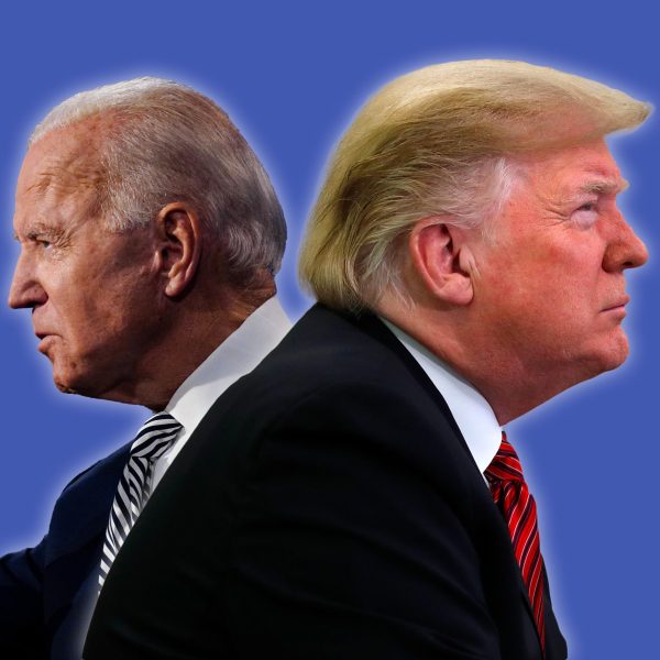 Democratic President Joe Biden and Republican former President Donald J. Trump have already vanquished their primary rivals, setting the stage for a 2020 election rematch. (Graphic by Trebor Maitin 24 for The Lafayette)