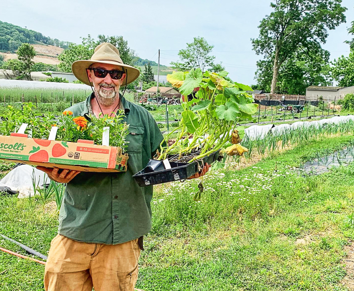 Mark Reid aims to increase outreach initiatives in Easton’s community gardens. (Photo courtesy of @seedfarm on Instagram)