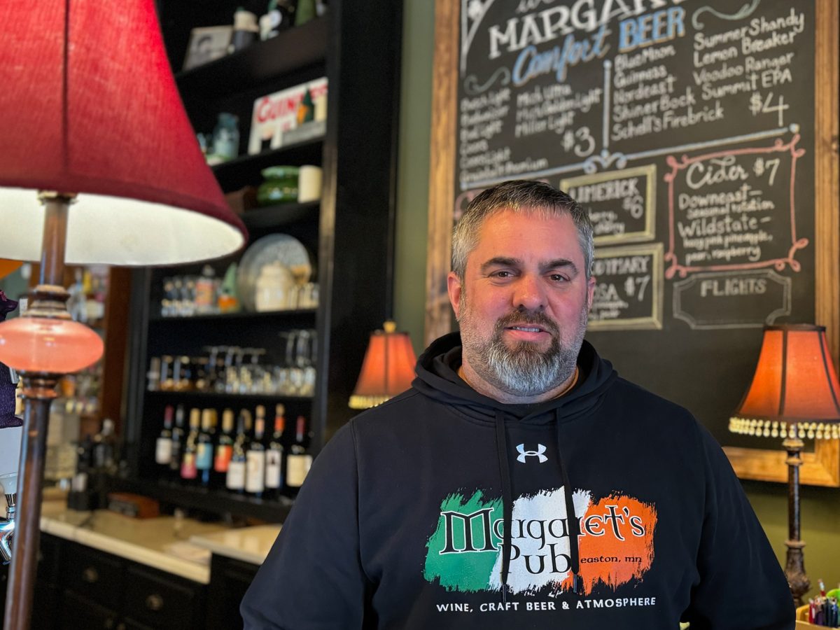 Eric Garbes is the owner of Margaret’s Pub in Easton, Minnesota. He said that food truck drivers from out of town always remark that the townspeople are nice.