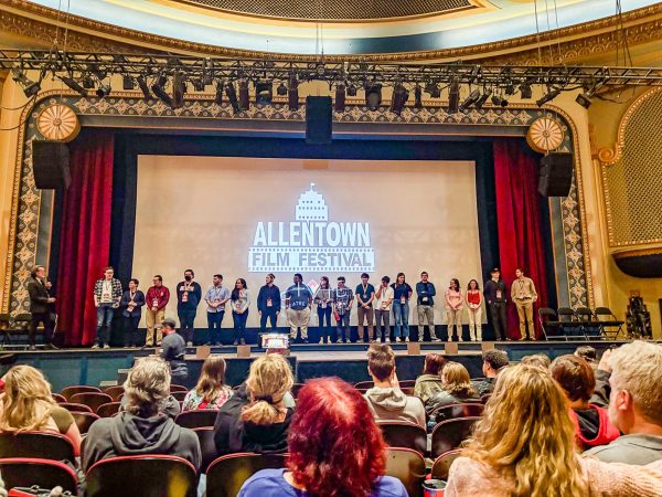 There were two finalists and two semi-finalists representing Lafayette at the Allentown Film Festival. (Photo courtesy of Isabella Gaglione 25)