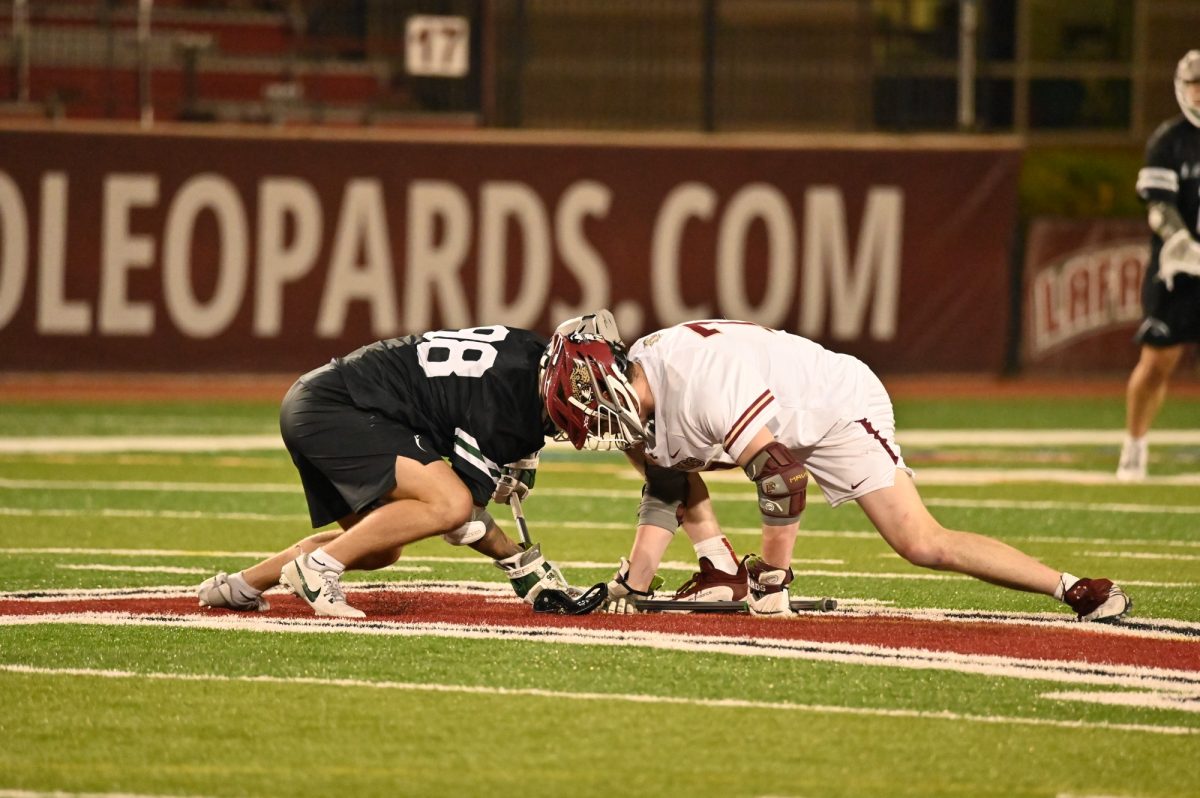 The mens lacrosse team won its final out-of-conference game against Le Moyne last Friday. (Photo courtesy of GoLeopards)