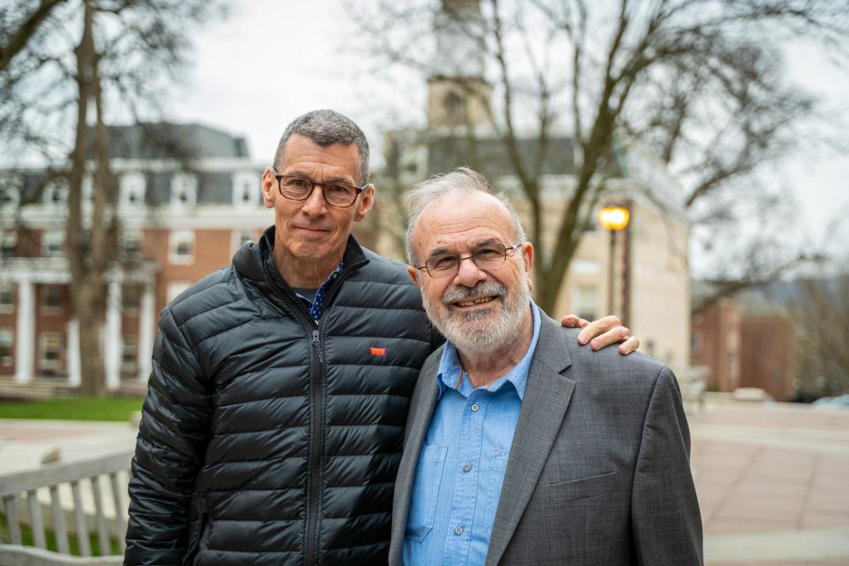 Chip Bergh 79 and Ilan Peleg have been friends for decades. (Photo courtesy of Lafayette College Flickr)