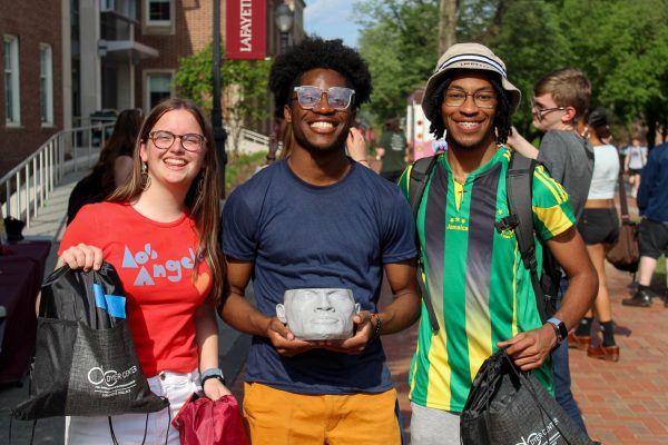 Matthew Moise ‘24 (center) is passionate about showing his peers that networking can be more than a handshake.