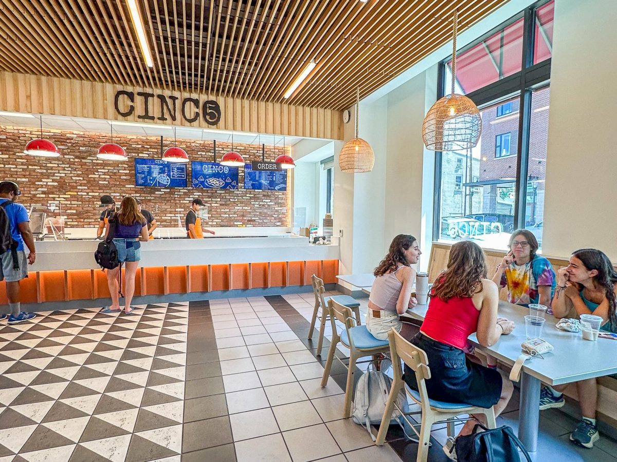 The former Miss Jackson's Kitchen underwent extensive renovations this summer, transforming into Cinco in time for the start of classes.