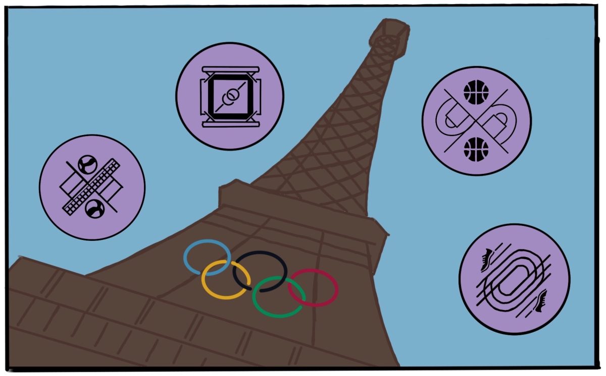 The Paris Olympics saw Team USA lead the world in total medals, although China tied with the U.S. in gold medals with 40 each. (Graphic by Miley Hamilton '27 for The Lafayette)